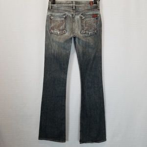 7FAM boot cut Gray jeans 25x33